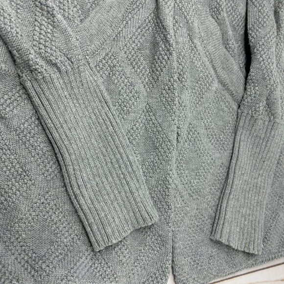 Market & Spruce Gray Knit Cardigan with pockets - Picture 2 of 10